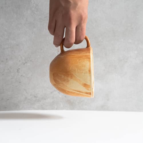 Beige Matte Stoneware Coffee Mug | Drinkware by Creating Comfort Lab. Item composed of stoneware