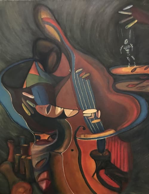 Bass Flamenco | Paintings by d k baker