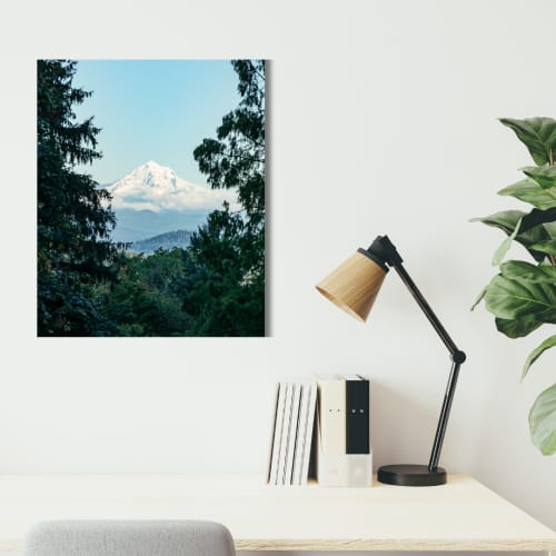 Photograph • Mount Hood, Portland, PNW, Mountain | Photography by Honeycomb. Item made of metal with paper