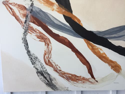 Chicago Gold Coast Abstract | Oil And Acrylic Painting in Paintings by Jan Sullivan Fowler. Item composed of paper & synthetic