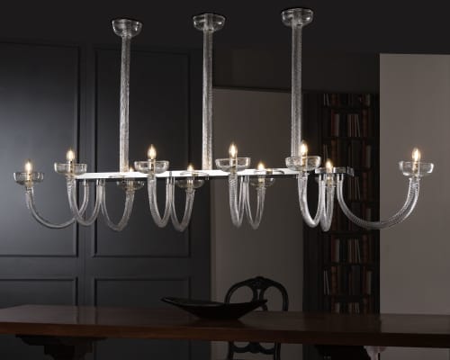 id040 | Chandeliers by Gallo. Item made of metal with glass