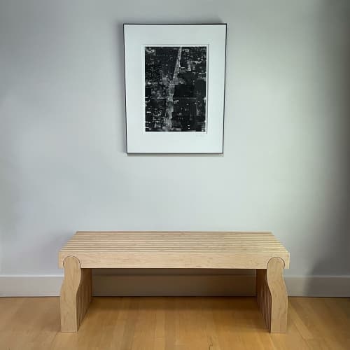 Cornici Bench | Benches & Ottomans by Furbershaworks. Item made of maple wood works with minimalism & contemporary style
