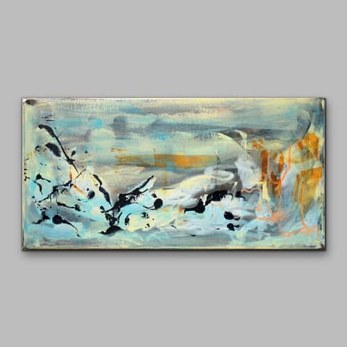Smells Like Morning Mist - Tokyo Echoes Painting | Oil And Acrylic Painting in Paintings by Jacob von Sternberg Large Abstracts. Item composed of canvas and synthetic