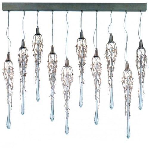PL370 LIQUID | Chandeliers by alanmizrahilighting | New York in New York. Item made of glass