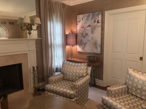 Fragments | Oil And Acrylic Painting in Paintings by Lisa Collins. Item made of synthetic