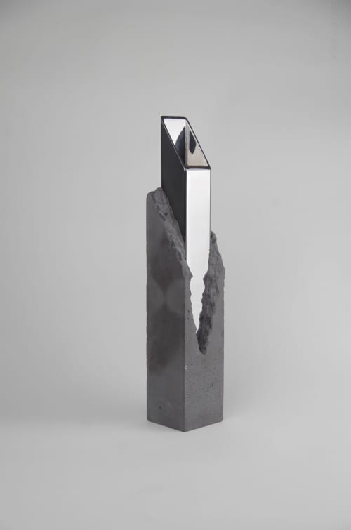 Vase Typ 9 Classy Concrete | Vases & Vessels by Stephan Schmitz / adorTable. Item made of steel & concrete