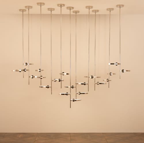 Lilly Chandelier | Chandeliers by Ovature Studios. Item composed of brass