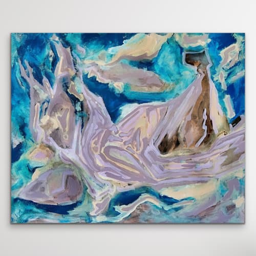 Peace | Oil And Acrylic Painting in Paintings by Jacob von Sternberg Large Abstracts. Item composed of canvas and synthetic