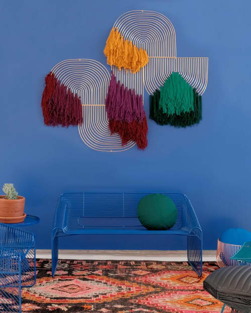 Custom Macrame Art Piece | Macrame Wall Hanging in Wall Hangings by Bend Goods. Item made of cotton with fiber
