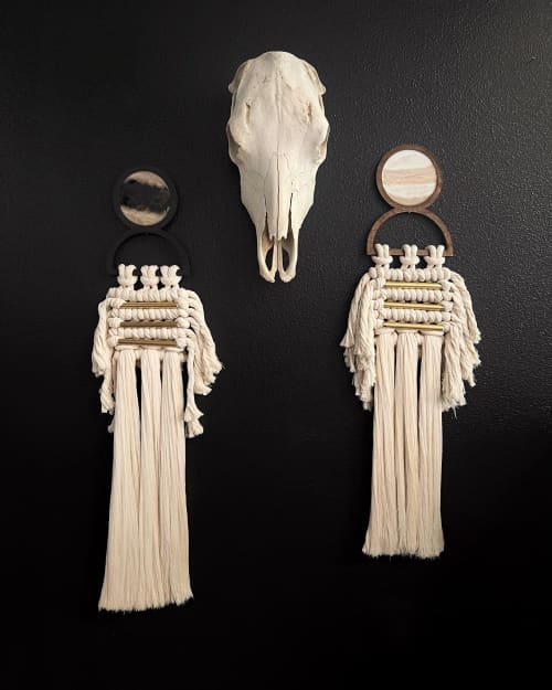 Canyon Collection Style 7 & 8 | Macrame Wall Hanging in Wall Hangings by Timber and Torch. Item composed of wood & fabric compatible with coastal style