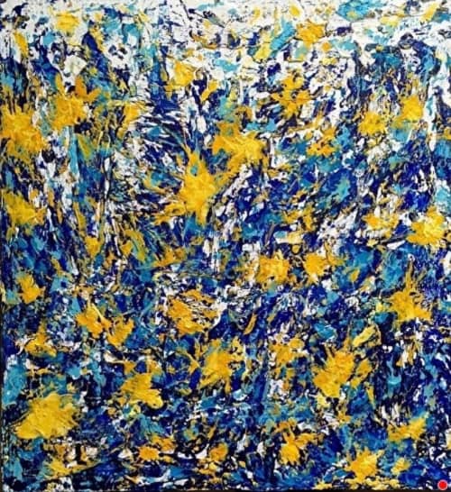 Sunny Day in the Polar Climate, Barrow | Oil And Acrylic Painting in Paintings by Reade C Gloeckner Fine Art. Item made of synthetic