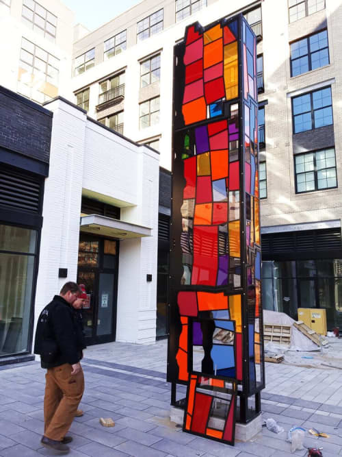 Glass Sculpture | Public Sculptures by Artists Circle Fine Art. Item made of glass