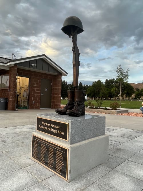 Battlefield Cross (WWII era) | Public Sculptures by Sutton Betti