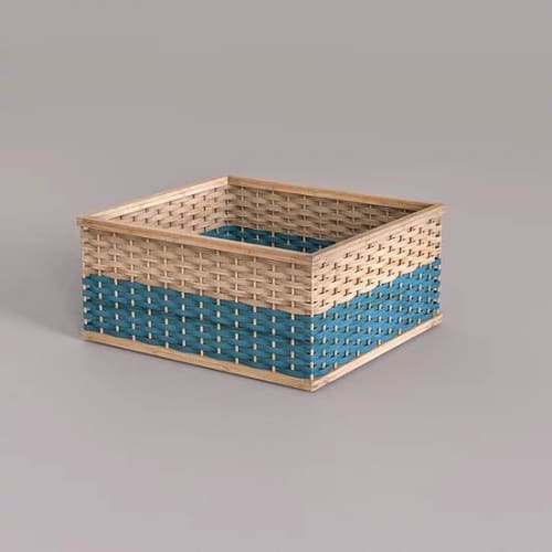 Stackable Basket (Square) | Storage Basket in Storage by Mianzi. Item composed of bamboo and fiber