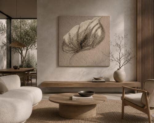 Arabesque - Sculptural  Wall Artwork | Wall Sculpture in Wall Hangings by Urban Plaster Bloom. Item made of cement works with minimalism & contemporary style