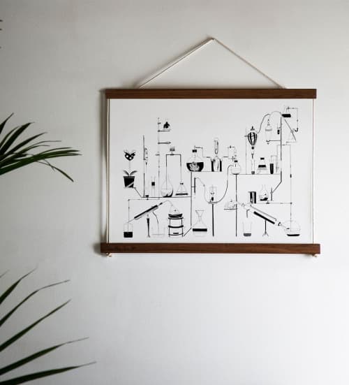 Science Trip - The Two | Prints by Chrysa Koukoura. Item made of paper