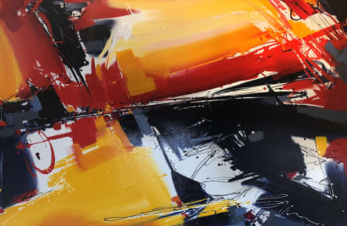 Rachmaninoff | Oil And Acrylic Painting in Paintings by Michael Mckee. Item made of canvas & synthetic