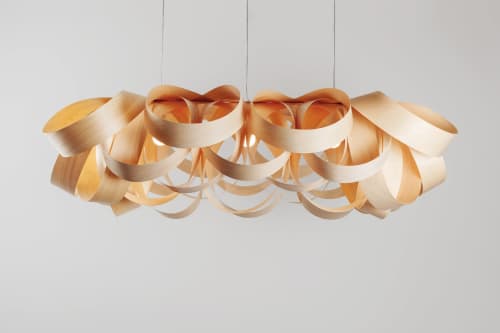 Gross X - Chandelier Lighting-Long Table Fixture-Wood Light | Chandeliers by Traum - Wood Lighting. Item composed of wood