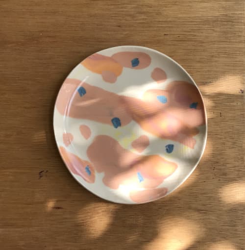 Nerikomi breakfast platter | Serveware by Renee's Ceramics. Item made of ceramic