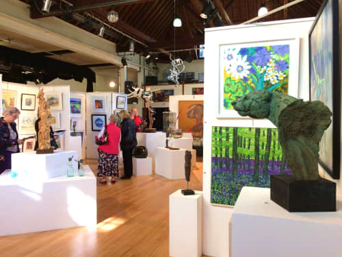 Appart Exhibition | Oil And Acrylic Painting in Paintings by Becca Clegg | Prior's Field School in Godalming. Item composed of synthetic