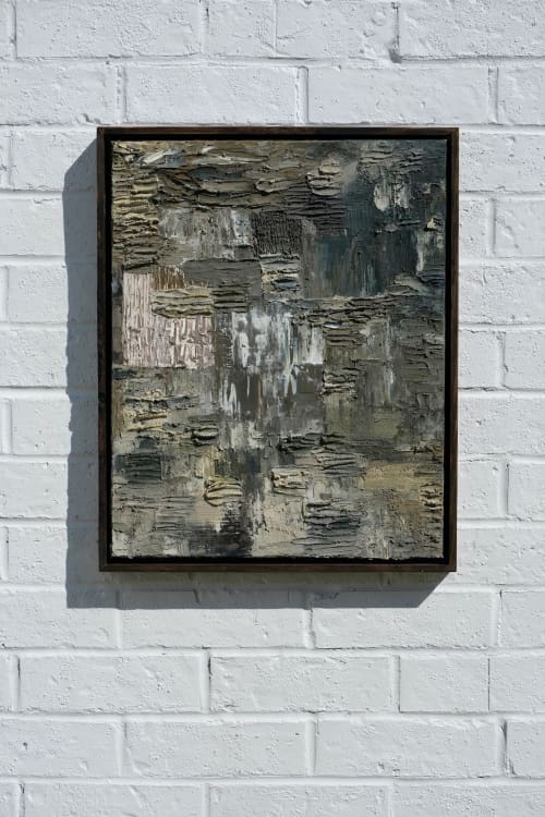 "moss covered homes" | Mixed Media in Paintings by VISCERAL HOME. Item composed of wood and canvas in boho or japandi style