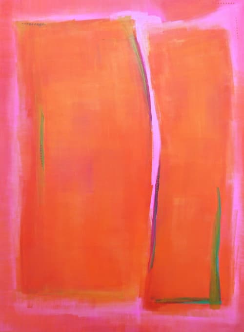 Resolution | Oil And Acrylic Painting in Paintings by Kat Evans. Item composed of canvas