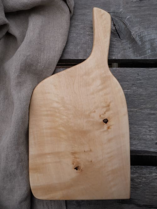 BIRKI Cutting Board no.2 Made From Icelandic Birch | Serving Board in Serveware by Reynir Woodcraft. Item made of birch wood compatible with minimalism and japandi style