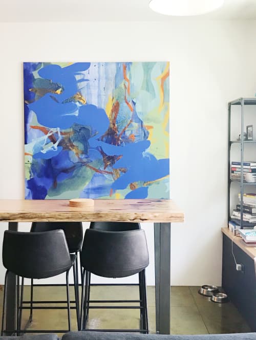 "In the Moment" Painting in Private Residence | Paintings by Nicole Mueller