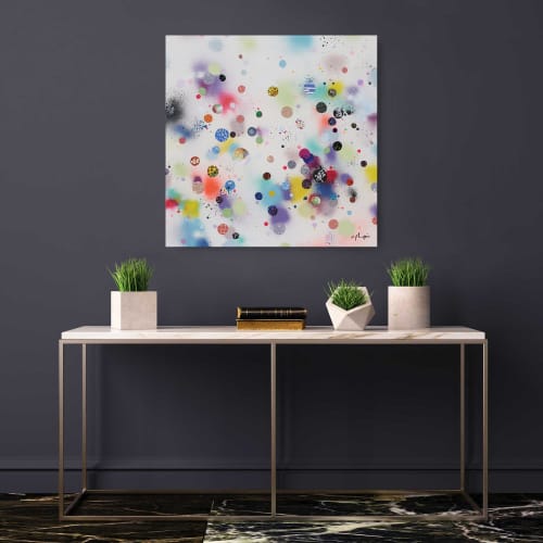 Miracles - Original mixed media painting | Mixed Media by Xiaoyang Galas. Item composed of canvas in minimalism or contemporary style