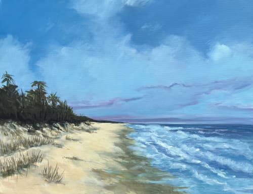 Dune Path | Oil And Acrylic Painting in Paintings by Filomena Booth Fine Art. Item made of canvas compatible with contemporary and coastal style