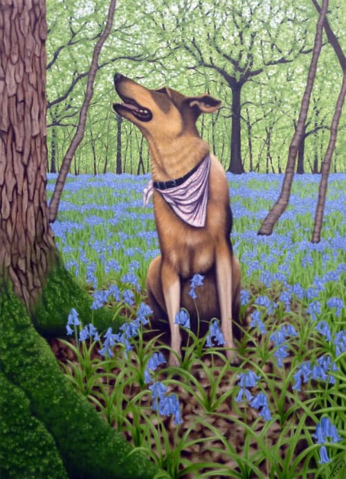 Selva | Oil And Acrylic Painting in Paintings by John Ives. Item made of canvas with synthetic
