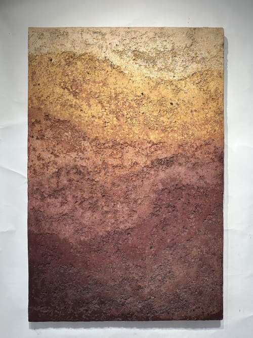 CHROMATERRA | SIZMARI Studio | Wall Sculpture in Wall Hangings by Sizmari. Item made of wood with stone works with minimalism & contemporary style