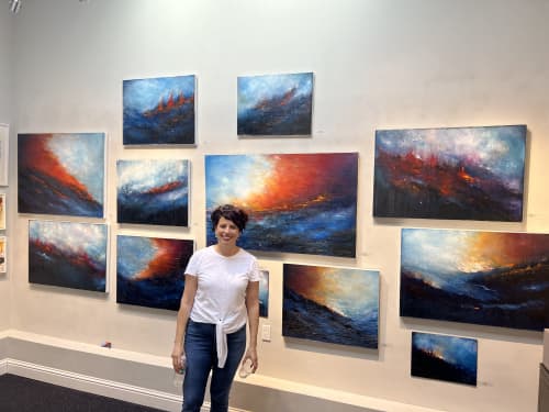 On Fire | Oil And Acrylic Painting in Paintings by Nilou Farzam | San Francisco Women Artists Gallery in San Francisco