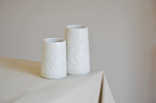 Carved Vase – Made To Order | Vases & Vessels by Elizabeth Bell Ceramics. Item made of ceramic