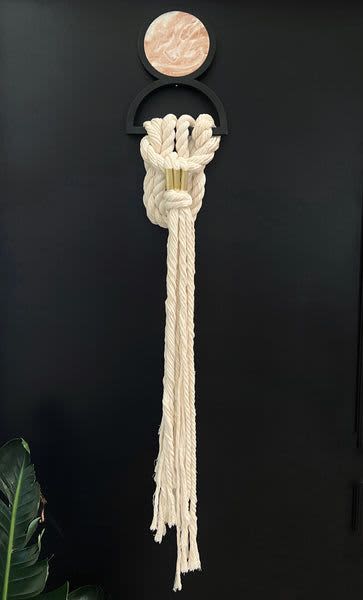 Canyon Collection Style 9 | Macrame Wall Hanging in Wall Hangings by Timber and Torch. Item made of wood & fabric compatible with coastal style
