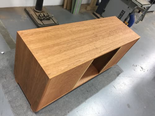Contemporary Credenza w/live edges | Storage by Wooden Imagination. Item composed of wood in mid century modern or contemporary style