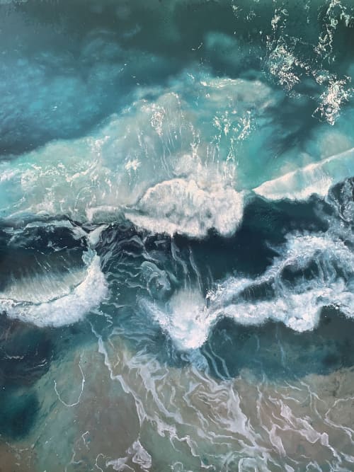 PULSE | Oil And Acrylic Painting in Paintings by Amanda Szopinski. Item made of canvas with synthetic