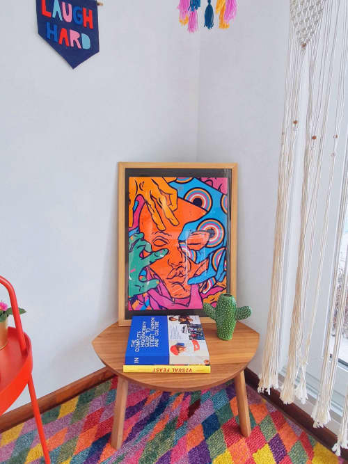 Fine art print «Color touch» | Prints by Evgenia Chuvardina. Item composed of paper in boho or modern style