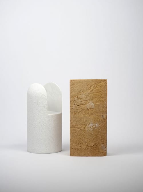 Soprasotto - piccolo | Jar in Vessels & Containers by gumdesign. Item composed of marble in modern style