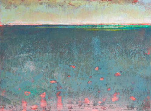 Patrician Lake | Oil And Acrylic Painting in Paintings by Victoria Primicias. Item composed of wood & canvas compatible with minimalism and contemporary style
