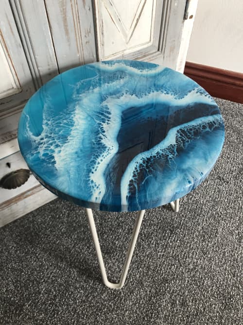Surge | Stool in Chairs by Art By Skevi. Item made of wood with steel