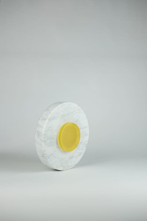 CONVERSAZIONE - Giallo | Vessels & Containers by gumdesign. Item made of marble works with contemporary style