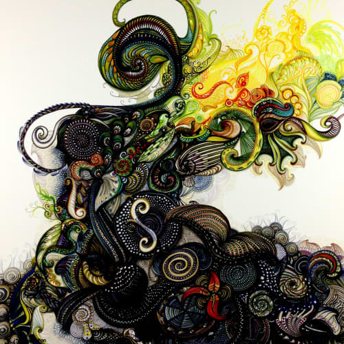 Legacy | Oil And Acrylic Painting in Paintings by Art by Julia Hamilton. Item made of canvas