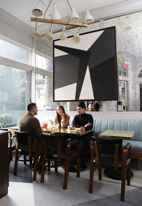 Abstract Painting | Oil And Acrylic Painting in Paintings by Zackery Tyler | Todd Snyder Madison Park in New York. Item composed of synthetic