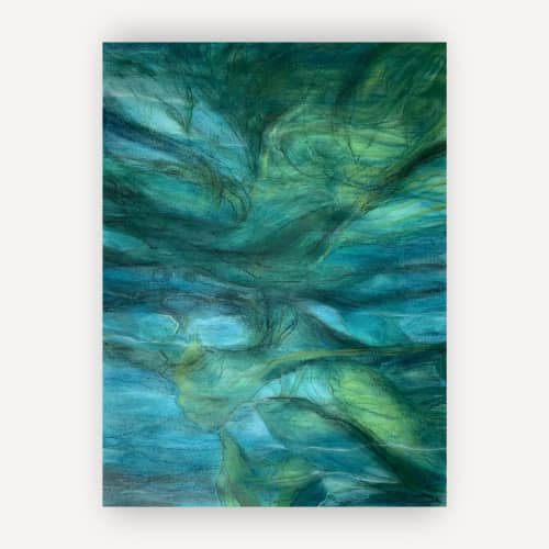 Nocturnal | Mixed Media in Paintings by Elizabeth MacLean. Item works with boho & mid century modern style