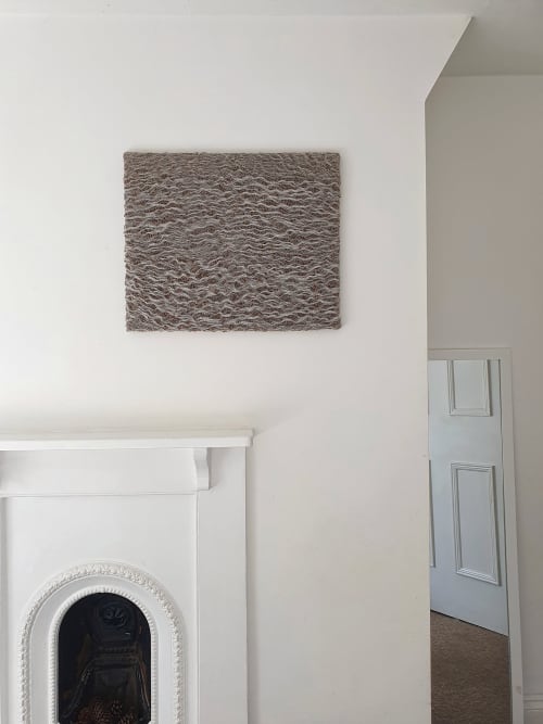 Aerin | Wall Sculpture in Wall Hangings by Saskia Saunders. Item composed of canvas and paper in minimalism or contemporary style