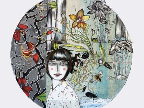 Reflection | Mixed Media in Paintings by Victrola Design / Victoria Corbett Art