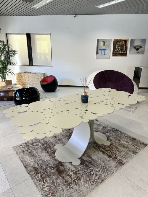 NINFEA Dining Table | Tables by Mavimatt. Item made of metal