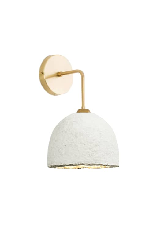 MushLume Single Sconce | Sconces by Danielle Trofe Design. Item composed of cement