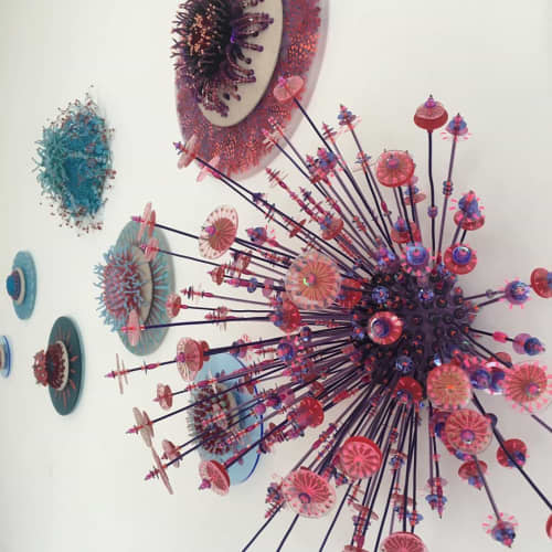 Wall Arts | Wall Sculpture in Wall Hangings by Lea Lenhart. Item composed of glass and synthetic